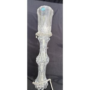 Vintage Michelotti Lamp Crystal Fantasia Princess House For Parts Only 24% Lead